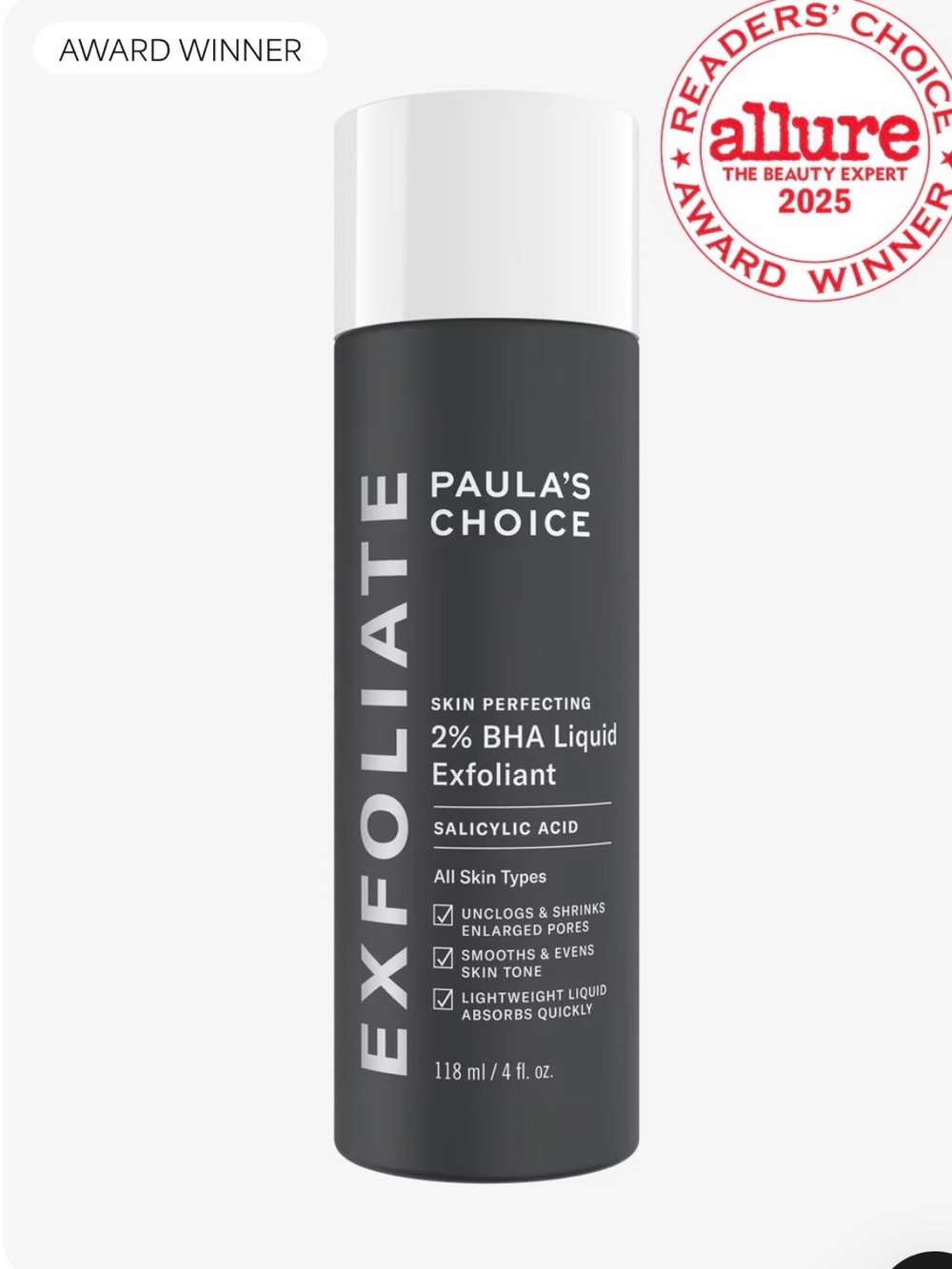 🆕Paula's Choice 2% BHA Liquid exfoliant 4 ounce